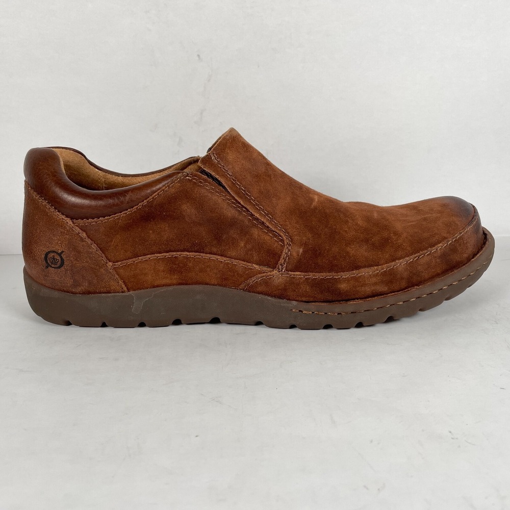 Born Nigel Loafers Mens Size 13 M Brown Suede Slip On Casual Comfort Shoes